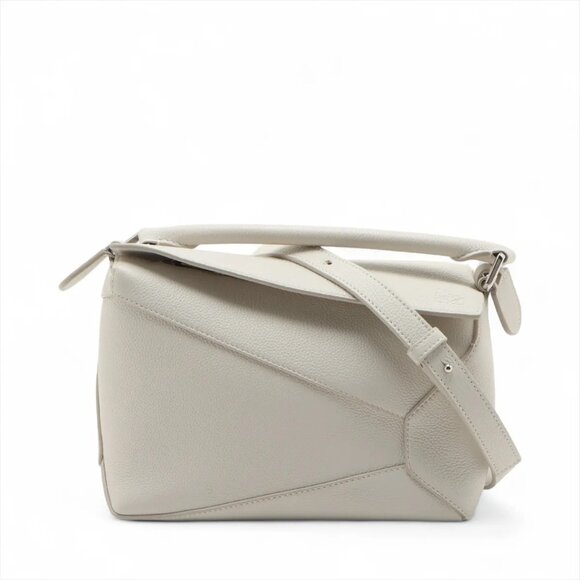 Loewe Handbags - Loewe Puzzle Bag Small Leather 2 Way Handbag White